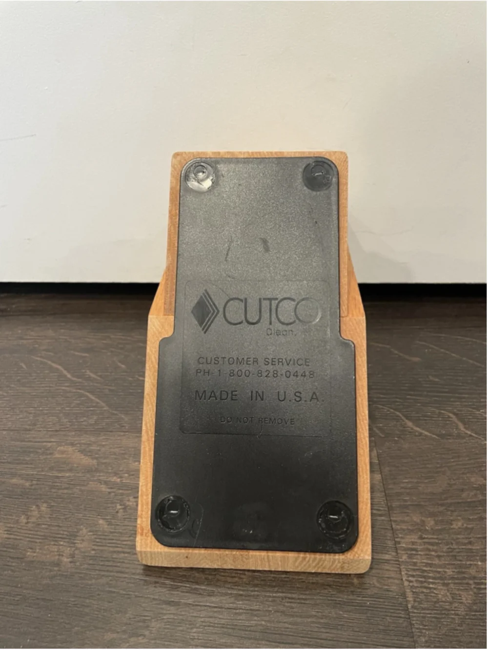 Cutco 10 Slot Knife Block Honey Oak Wood Made In USA Knives